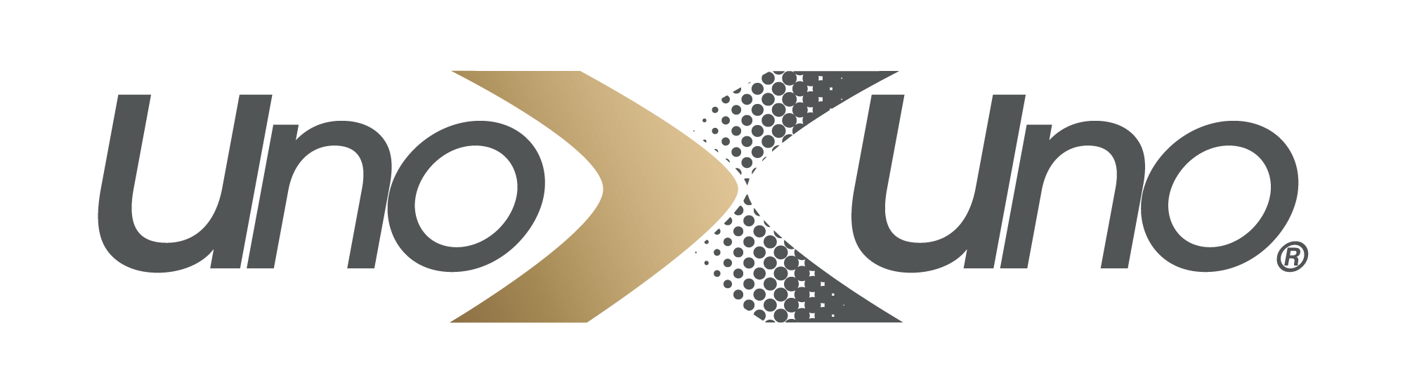 LOGO UNOXUNO Dorado - Gris